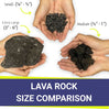 Small Black Lava Rock (1/4"-1/2")