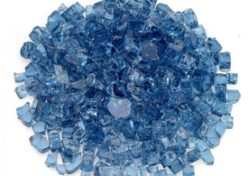 Pacific Blue Fire Glass 1/2"