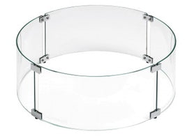 Round Tempered Glass Wind Guard for 19" Pan