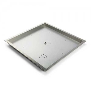 18" Square Drop In Stainless Steel Burner Pan