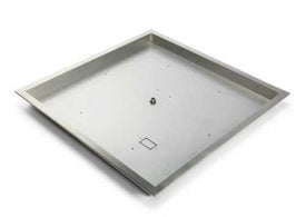 36" Square Drop In Stainless Steel Burner Pan High Capacity