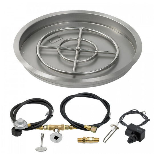 Round Drop-In Pan with Spark Ignition Kits