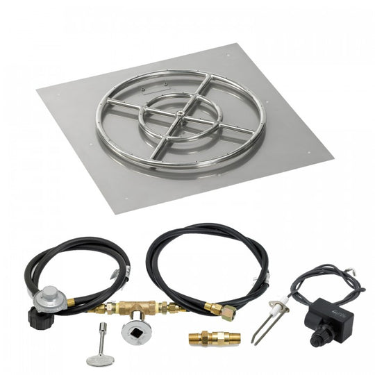 Square Flat Pan with Spark Ignition Kits