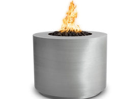 Beverly Stainless Steel Gas Fire Pit- Round (3 sizes)