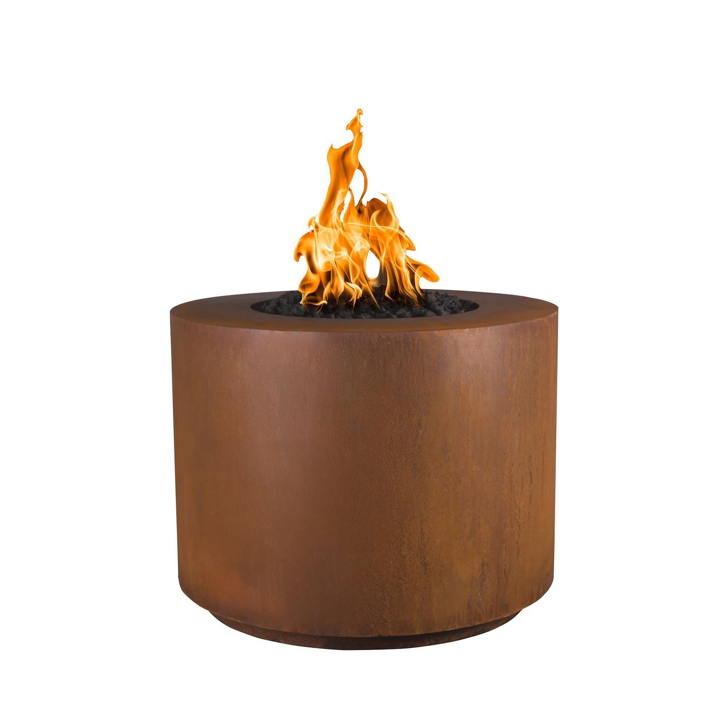 Beverly Cor-Ten Steel Gas Fire Pit- Round (3 sizes)