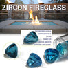 Zircon Rain Drop Luster Fire Glass